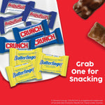 Butterfinger, CRUNCH, and Baby Ruth Assorted Minis Candy Bars, 32.4oz (FEU71526)