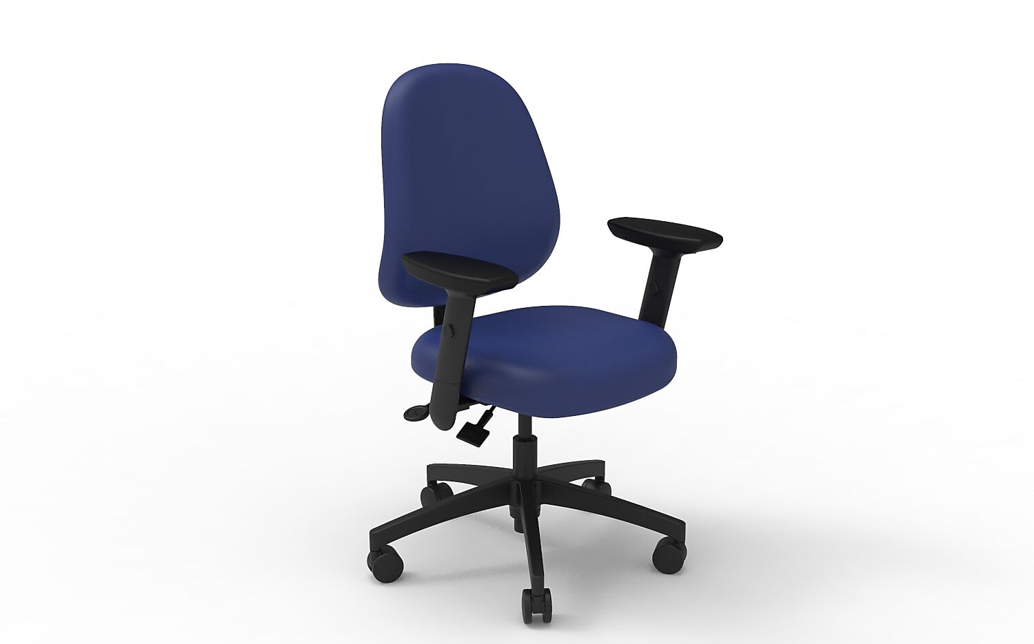 healtHcentric nurseCentric Ergonomic Frixion Task Chair, Bright Blue (NURSE-MB-ST-PBCII-UC-3ATAOT-FRIXBBL)
