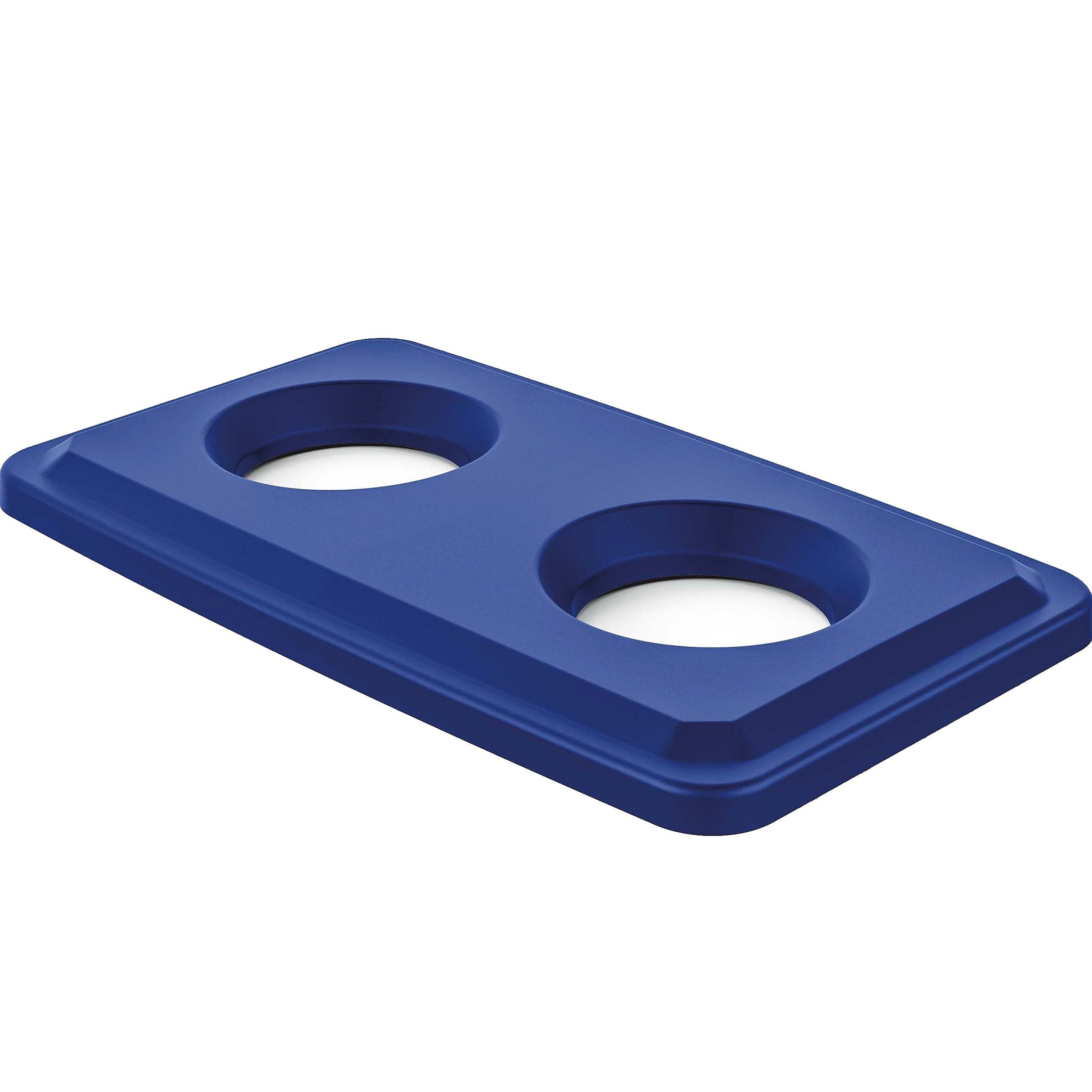 Suncast Bottle & Can Lid, 23 gal., Rectangular, Blue (SUATCNLID02BLD)