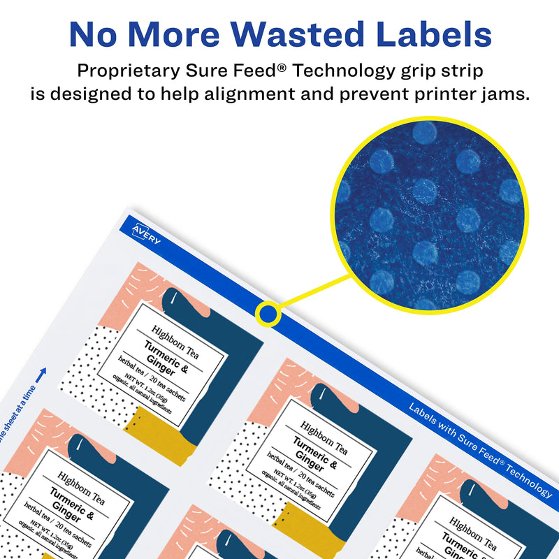 Avery Laser/Inkjet Multipurpose Labels, 4" x 4", White, 200 Labels/Box (94100)