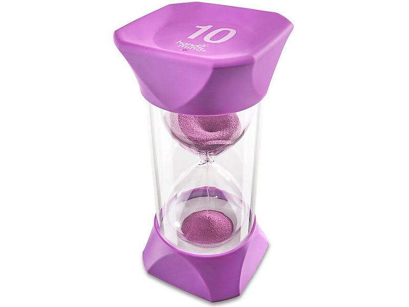 hand2mind Jumbo 10-Minute Sand Timer, Purple (93069)
