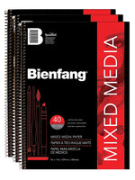 Bienfang Design/Craft Paper, 9" x 12", White, 40 Sheets/Pad, 3 Pads/Pack (PK3-220101)