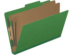 Medical Arts Press Pressboard Classification Folder, 2 Dividers, 2" Expansion, Legal Size, Moss Green, 10/Box