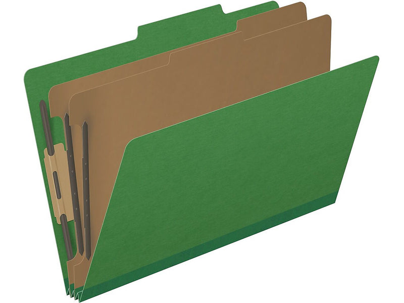 Medical Arts Press Pressboard Classification Folder, 2 Dividers, 2" Expansion, Legal Size, Moss Green, 10/Box