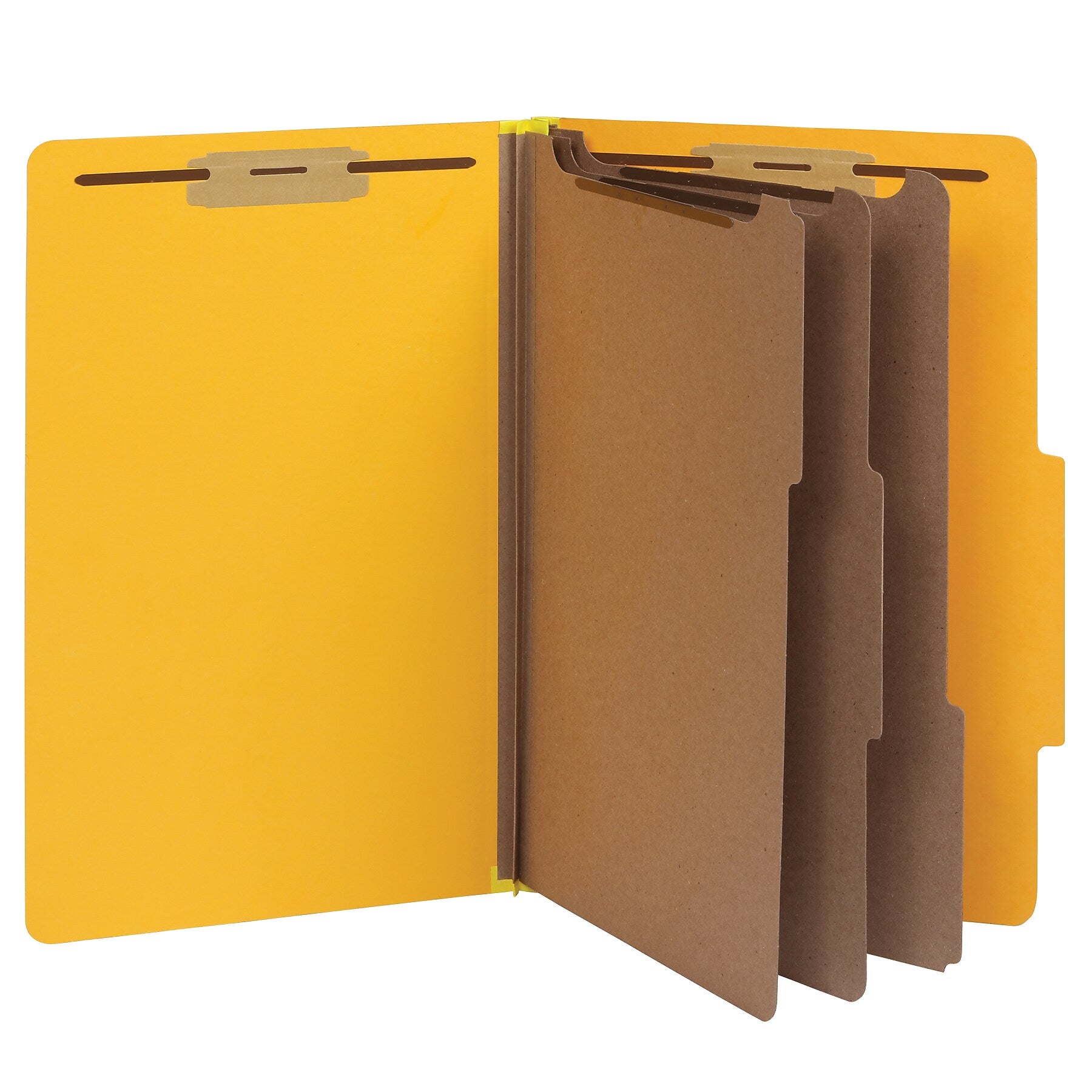 Pendaflex Heavy Duty Classification Folder, 3-Dividers, 3" Expansion, Legal Size, Yellow, 10/Box (1006946)