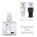 PURELL Advanced 70% Alcohol Foaming Hand Sanitizer Refill for ES6 Dispenser, 1200 mL, 2/Carton (6453-02)