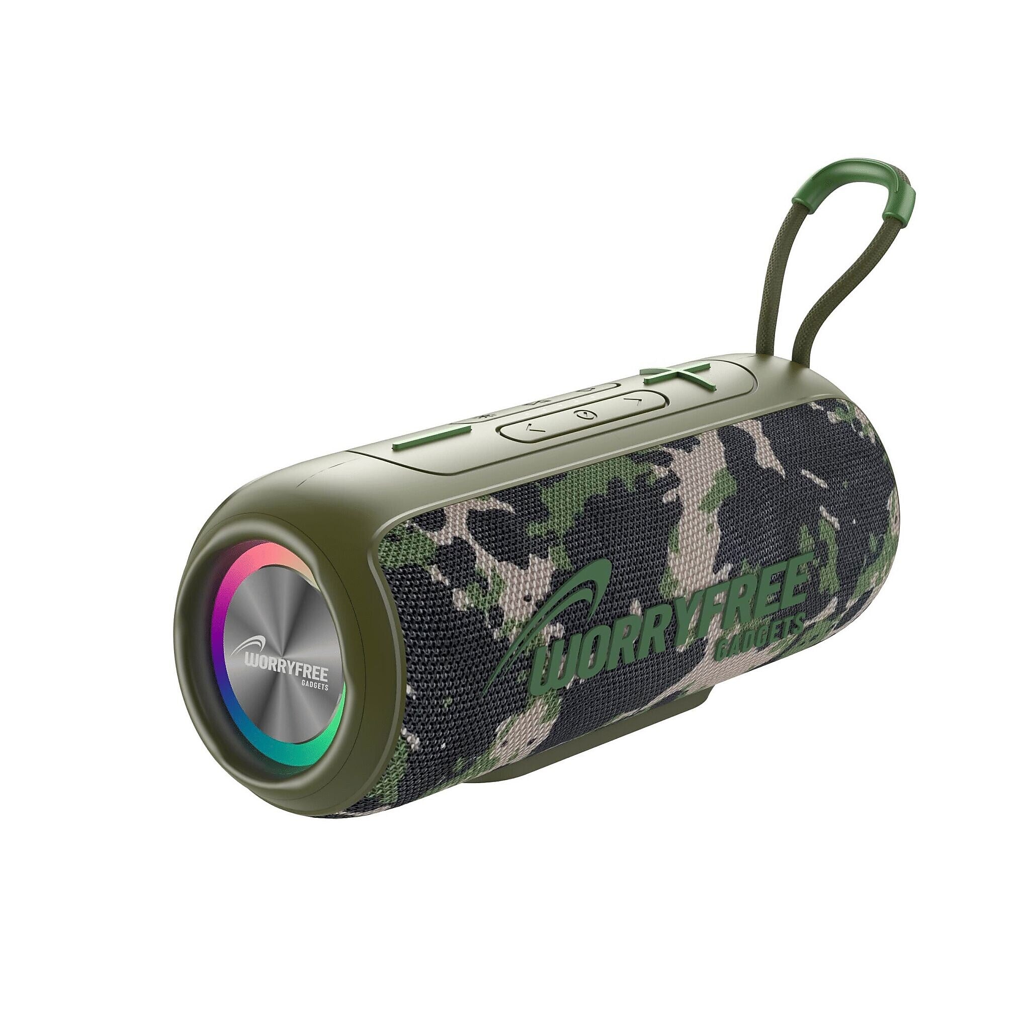 Worryfree Gadgets Party Series Wireless Bluetooth Stereo Speaker, IPX6 Water Resistant, Camo (WP26-CMO)