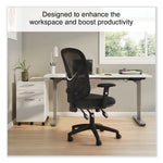 Alera Aeson Series Height Adjustable Arm Fabric Task Chair, Black (ALEAS42M14)