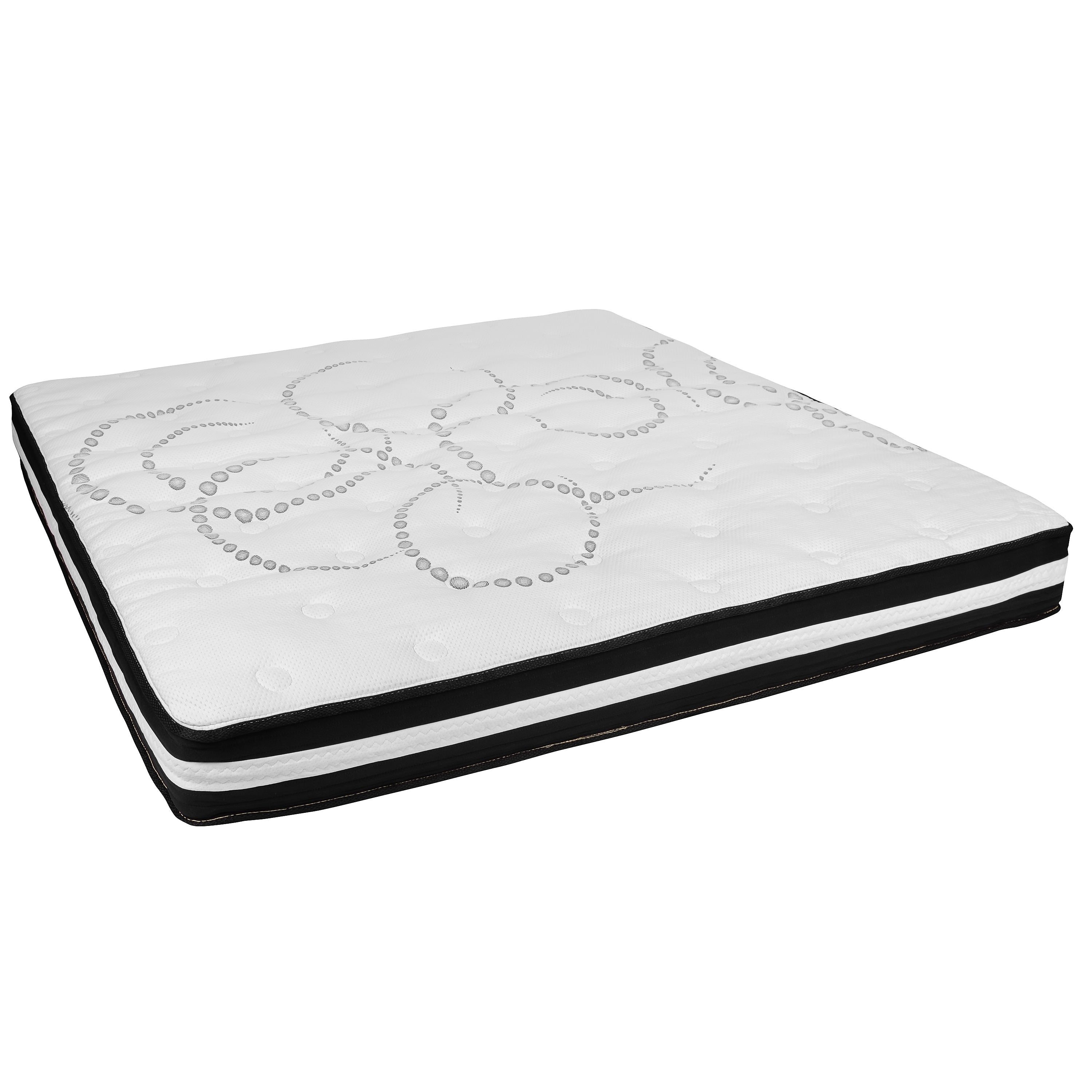 Flash Furniture Capri Comfortable Sleep 10" CertiPUR-US Certified Hybrid Pocket Spring Mattress, King (CLE230PRK10)
