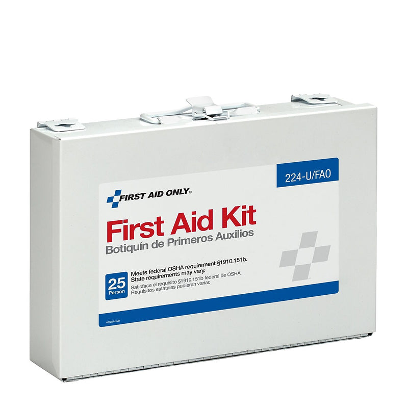 First Aid Only Office Metal First Aid Kit, 25 People, 106 Pieces (FAO224U)