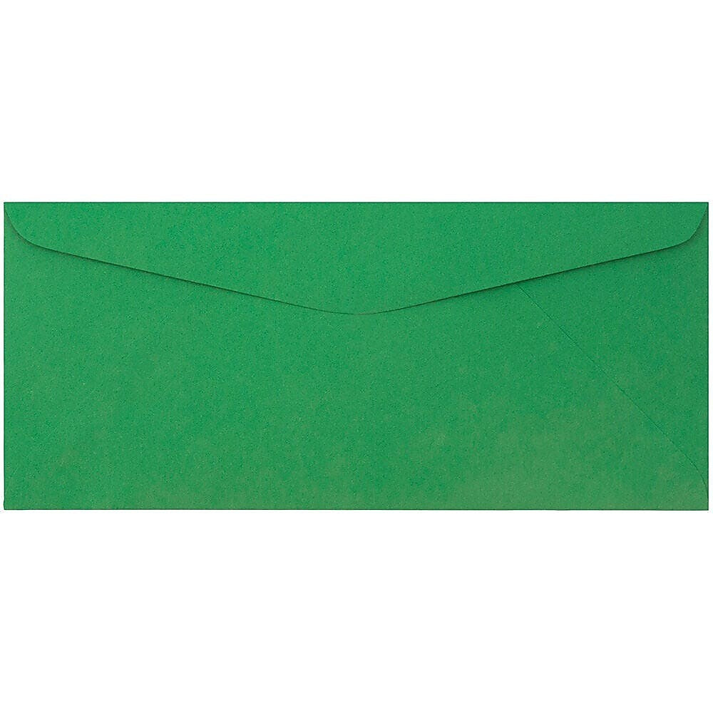 JAM Paper Booklet Envelope 3 7/8" x 8 7/8", Green, 100/Pack (1532896d)