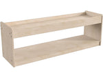 Flash Furniture Bright Beginnings Display Shelf Unit, 16"H x 47.25"W x 13"D, Brown (MK-KE24572-GG)