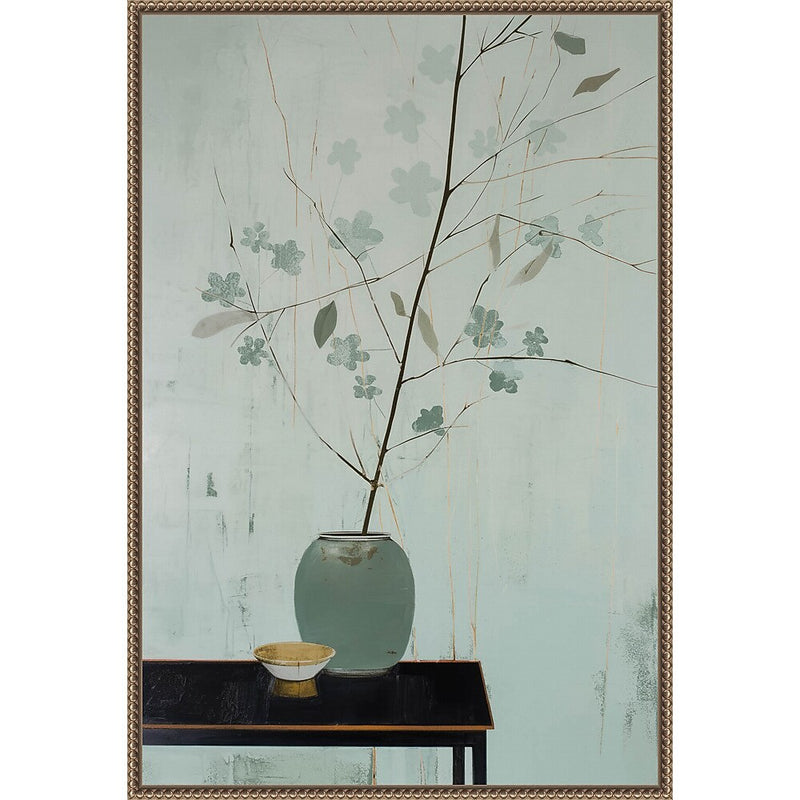 Amanti Art Branch in Vase by Treechild  Framed Canvas Wall Art Print, 23" x 33" (A42678302865)