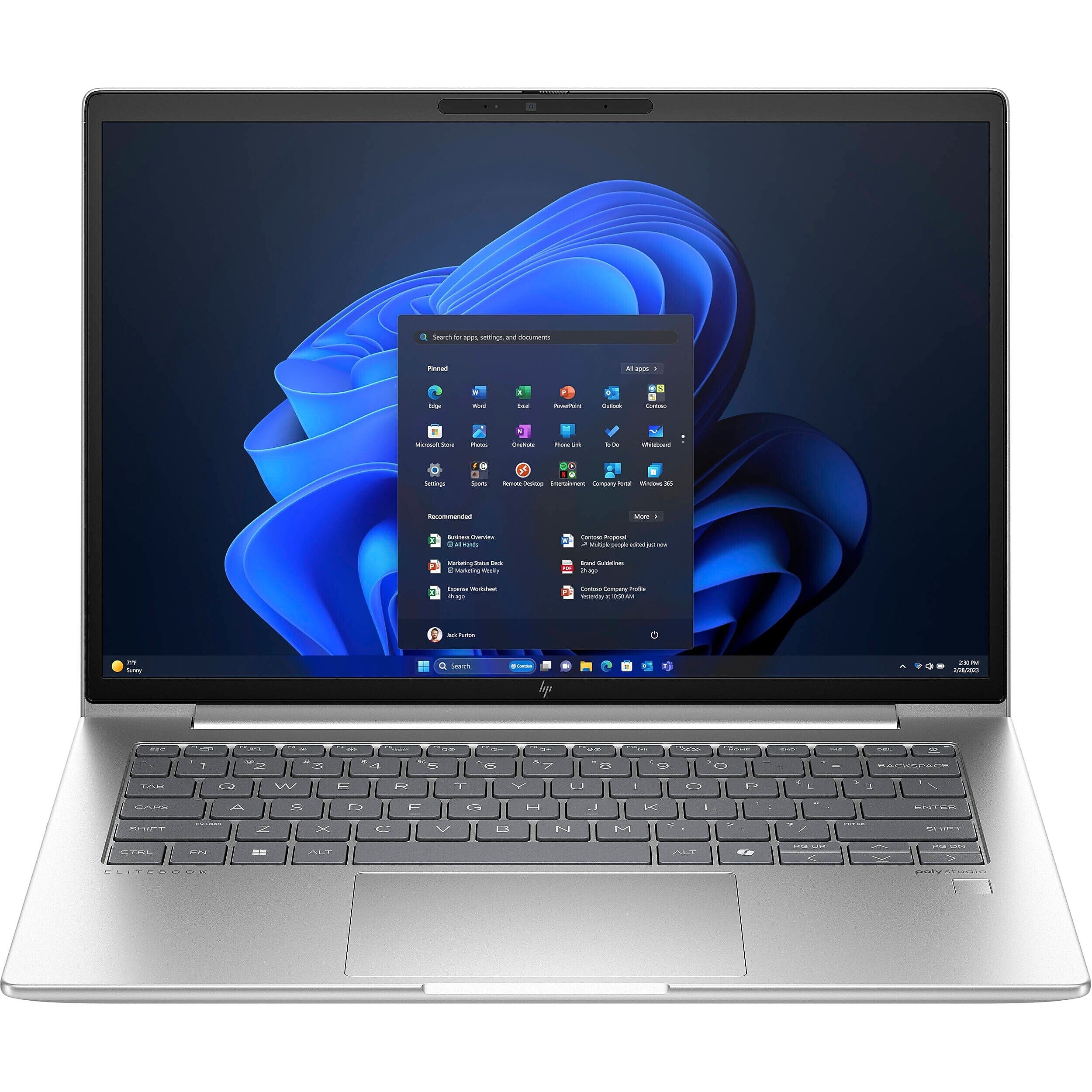HP EliteBook 640 G11 14" Touchscreen Laptop, Copilot+ PC, Intel Core Ultra 7 165U, 16GB RAM, 512GB SSD, Windows 11 Pro