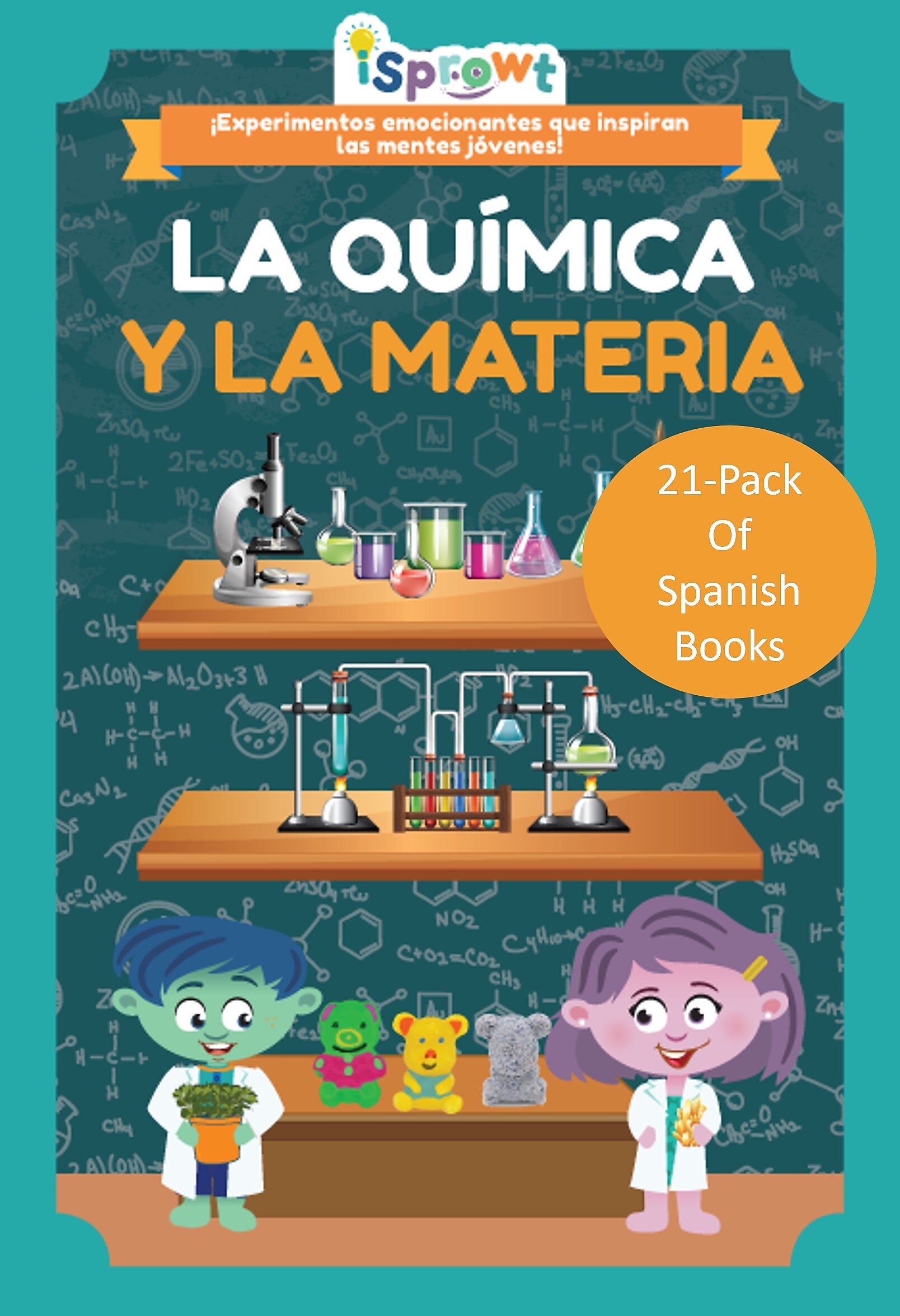 iSprowt Chemistry & Matter Spanish Translation Workbook Kit, Multicolor (785459614571)