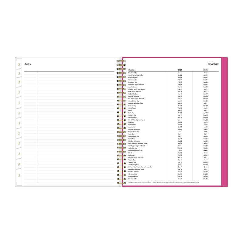 2025-2026 Blue Sky Sincerely Jules Helenora 8.5" x 11" Academic Weekly & Monthly Planner, Plastic Cover, Multicolored