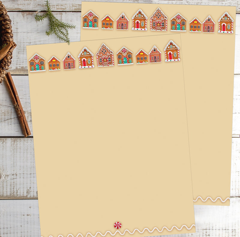 Great Papers! Holiday Stationery Letterhead Gingerbread Sugarplum, Multicolor, 50/Sheets (2024033)