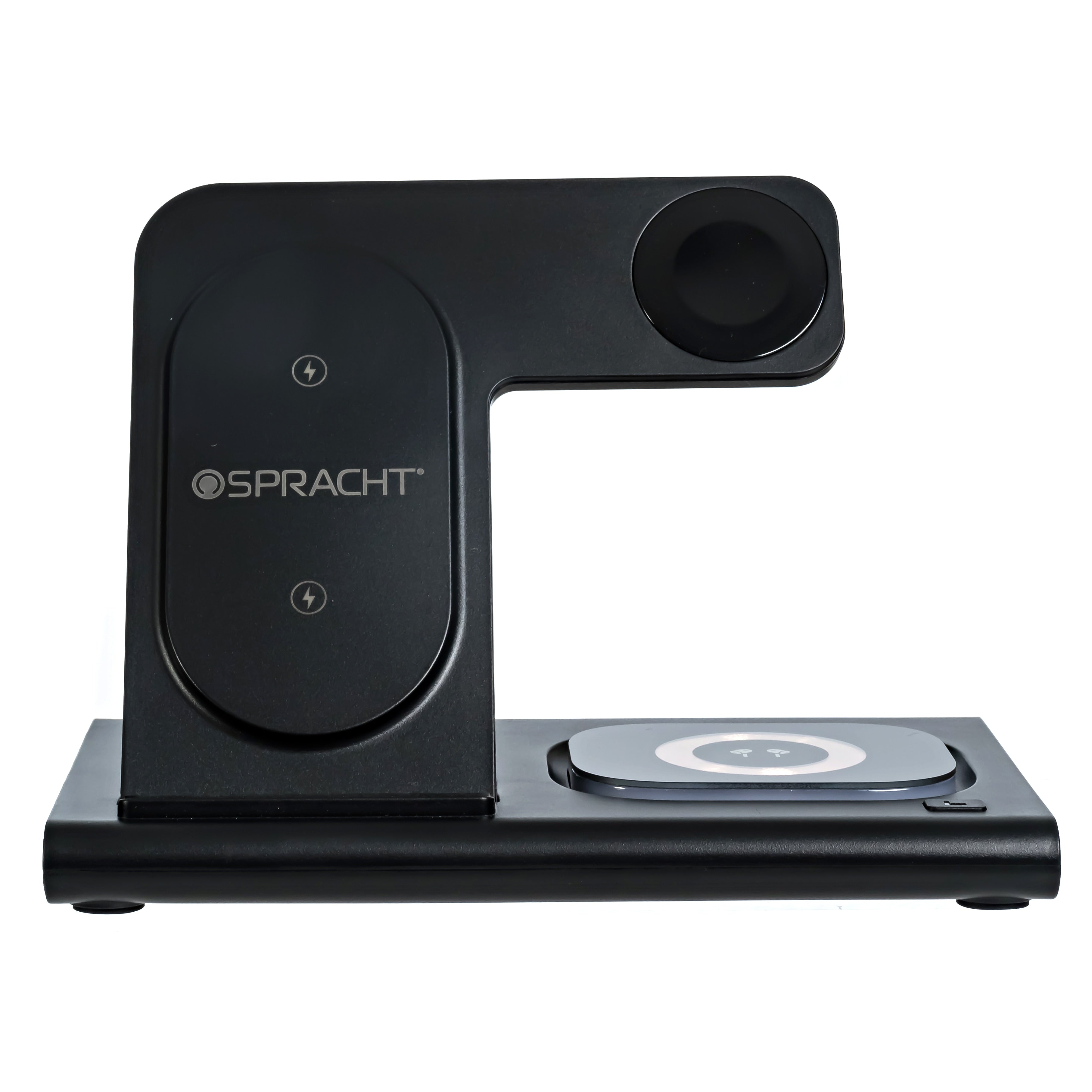 Spracht Flex Charge 3 Magnetic Wireless Charging Station, 25W, Black (SPTFC3B)