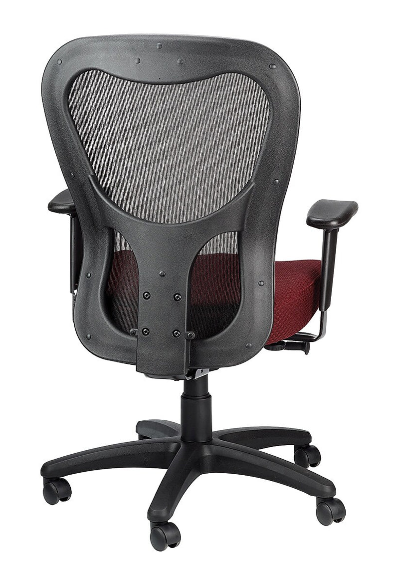 Tempur-Pedic Ergonomic Fabric/Mesh Swivel Task Chair, Burgundy/Black (TP9000-C-BURG)