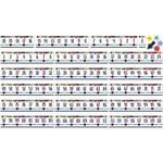 Teacher Created Resources Wildflowers Alphabet Bulletin Board Set, 37/Set (TCR6818)