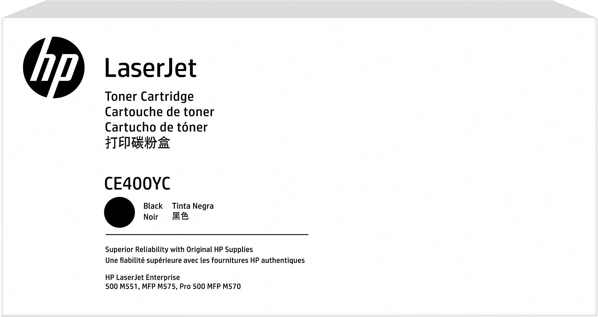 HP 507AC Black Extra High Yield Toner Cartridge , Prints Up to 11,400 Pages (CE400YC)