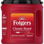 Folgers Classic Roast Ground Coffee, Medium Roast, 25.9 oz. Canister (SMU02042/2550030407)