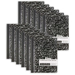 Bazic 1-Subject Composition Notebooks, College Ruled, 100 Sheets, Multicolor, 12/Bundle (BAZ5050-12)