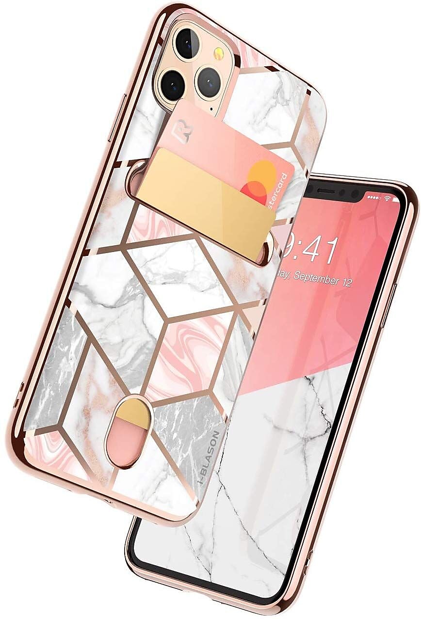i-Blason Cosmo Wallet Marble Credit Card Case for iPhone 11 Pro Max (11MAX-COSCD-MAR)