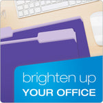 Pendaflex Recycled File Folder, 1/3-Cut Tab, Legal Size, Violet, 100/Box (43501/3VIO)