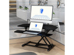 FlexiSpot M7 Series 36"W Manual Rectangular Adjustable Standing Desk Converter, Black (M7-E-36C)