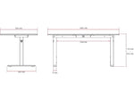 Arozzi Arena 63"W Gaming Desk, White/Pink (ARENA-NA-WHITE-PINK)