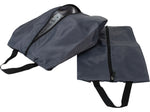 G Force 9" 2-Piece Nylon Travel Pouch Set, Gray/Black (6064)