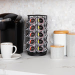 Mind Reader Metal Single Serve Coffee Pod Carousel, 35 Pod Capacity, Black (METCAR35-BLK)