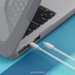 SaharaCase Raider Ultra-Duty Series 13.6" Laptop Case with Stand, Shock Absorbing, Storm Gray (LT00066)