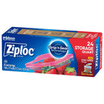 Ziploc Medium Storage Bags, 1 Qt., 24/Carton (314466)