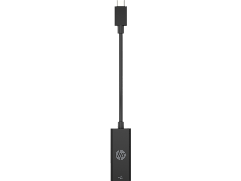 HP USB-C to RJ-45  Adapter, Female to Male, Black  (4Z527AA)