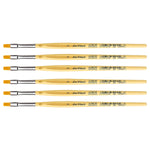 da Vinci JUNIOR Synthetics Tempera Student Round Brush, 6 Brushes/Pack (DVXVA3044-6)