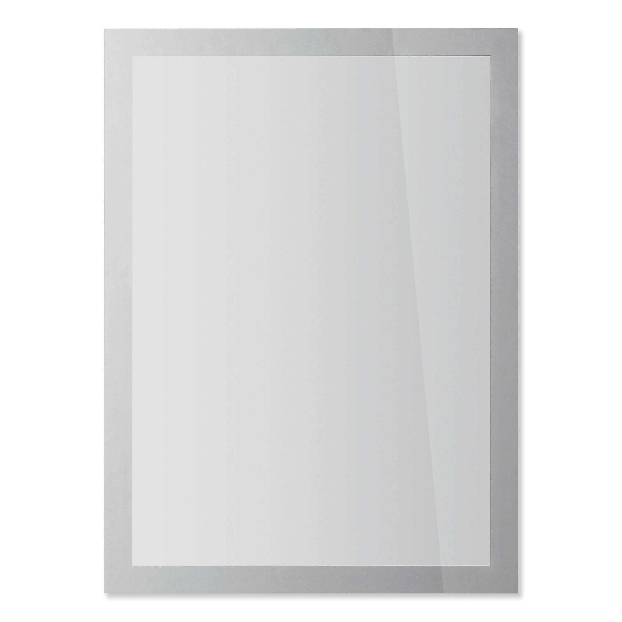 Durable® DURAFRAME SUN Sign Holder, 8.5 x 11, Silver Frame, 2/Pack