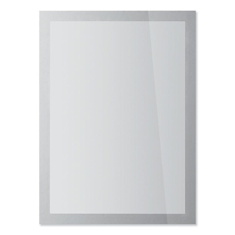 Durable® DURAFRAME SUN Sign Holder, 8.5 x 11, Silver Frame, 2/Pack