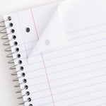 Mead 1-Subject Notebooks, 8" x 10.5", Wide Ruled, 70 Sheets, Assorted Colors (05510)
