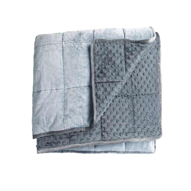 Bouncyband Sensory Weighted Dual Texture Shoulder Wrap for Kids, 40" x 12", Gray (BBALPWR5GY)