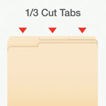 Pendaflex File Folder, 1-Tab, Assorted, Letter Size, Manila, 100/Box (1006989)