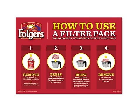 Folgers Coffee Filter Packs, Regular, 1.05 oz Filter Pack, 40/Ct