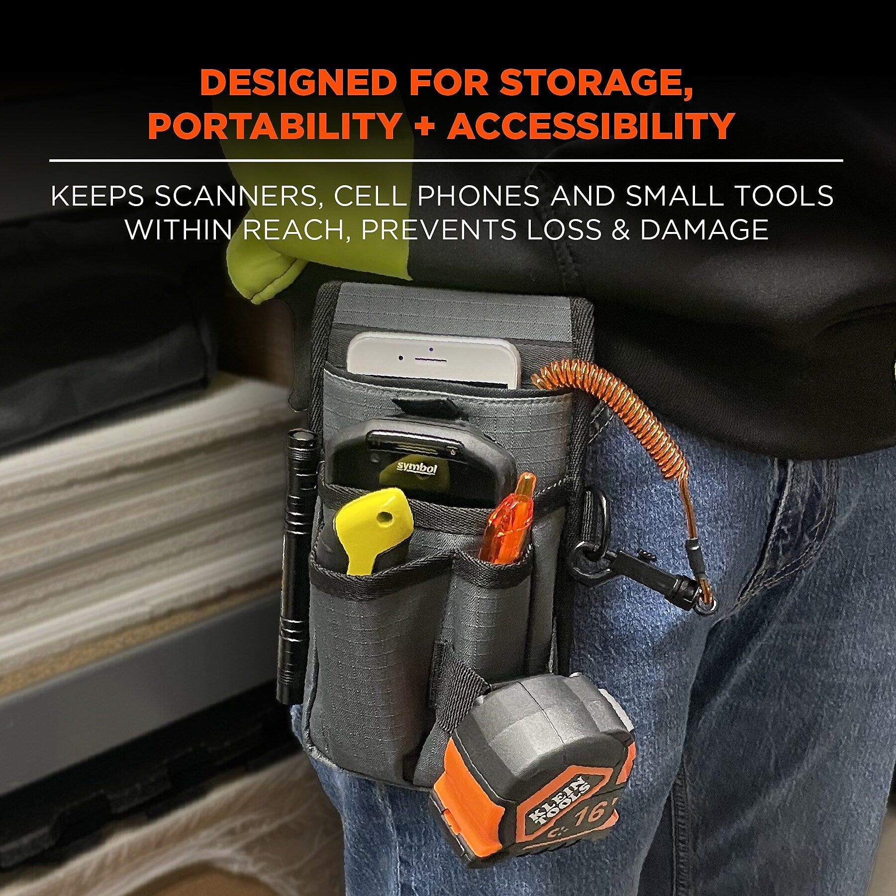 Arsenal 5569 Tool Pouch with Device Holster – Belt Clip, (13669)