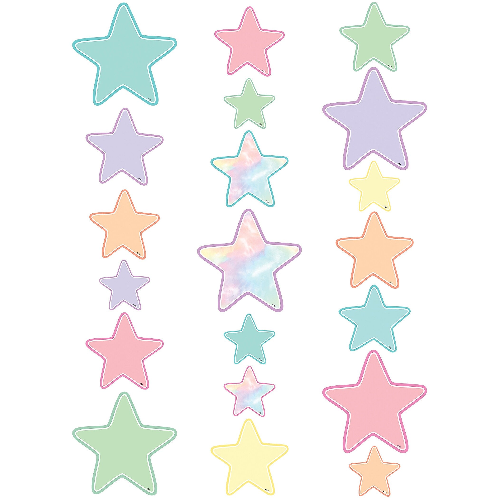 Teacher Created Resources Pastel Pop Star Accents, 108/Bundle (TCR8419-3)