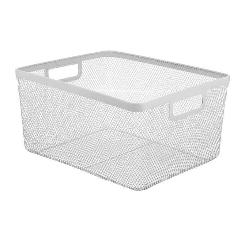 mDesign Steel Organizer, Matte White (25970)