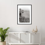 Amanti Art Lakeside Mist by Monte Nagler Wood Framed Wall Art Print, 30" x 41" (A42675533715)
