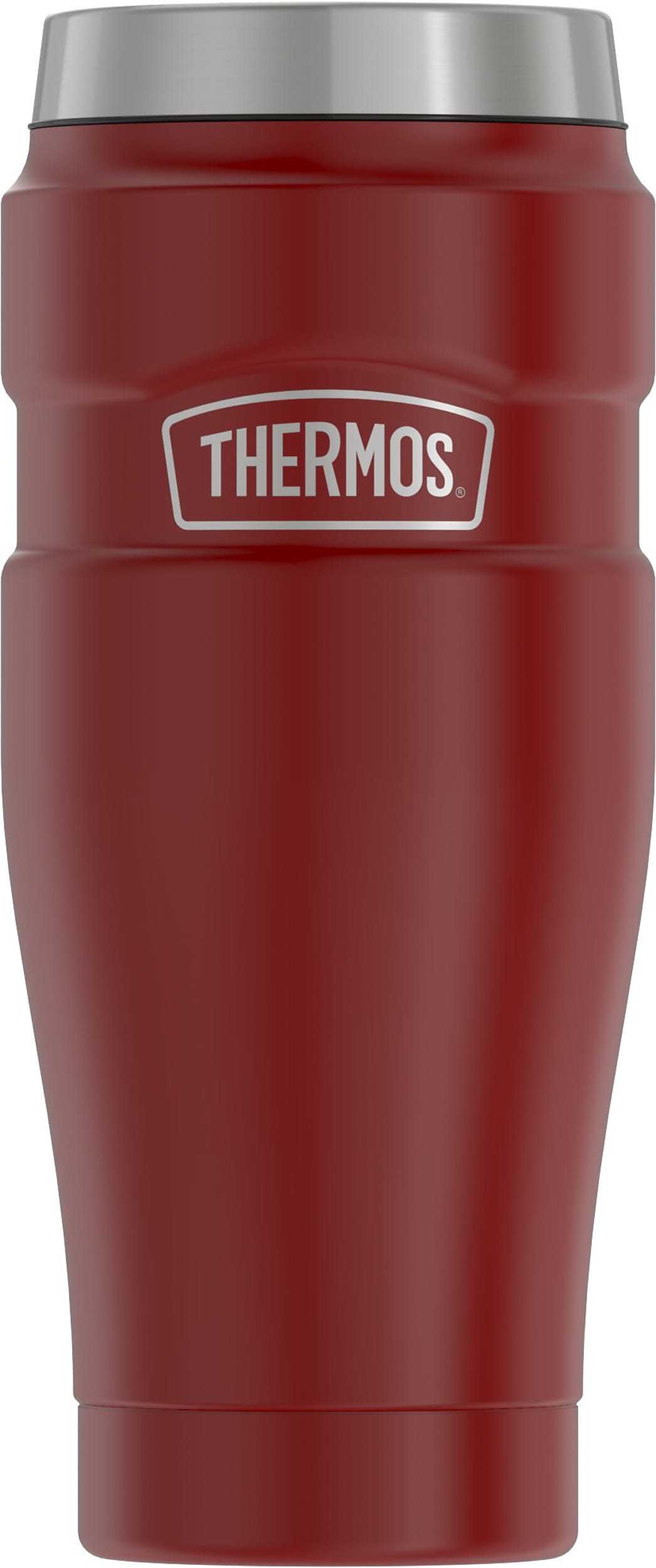 Thermos King Stainless Steel Vacuum Insulated Tumbler, 16 oz., Rustic Red (EASK1005MR4)