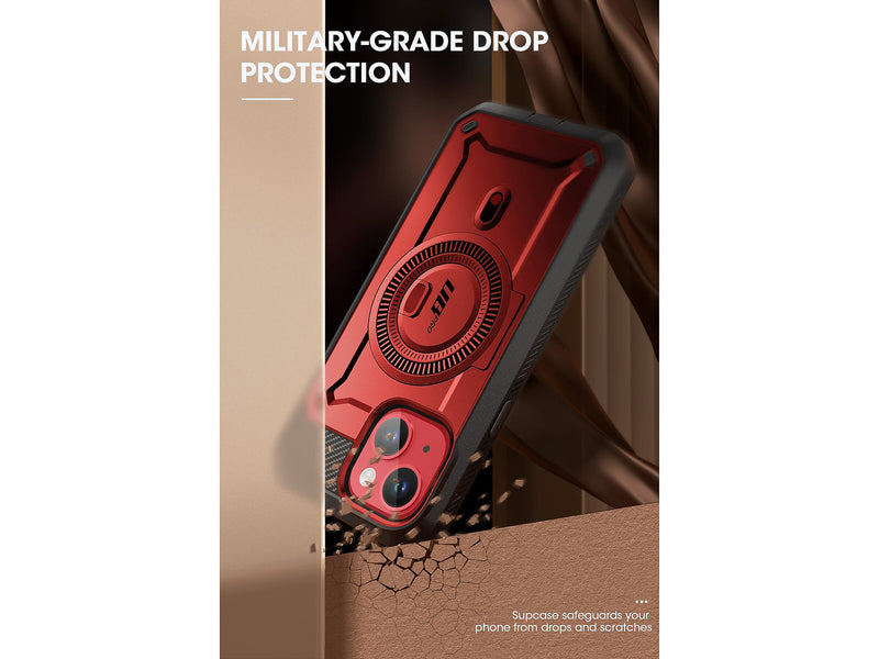 SupCase Unicorn Beetle PRO MAG Rugged Case for iPhone 15, Metallic Red (SUP-iPhone2023-6.1-MagPro-SP-Ruddy)