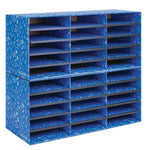 Bankers Box Classroom collection, 30-Compartment Literature Organizers, 28.5" x 12.375", Blue (3384401)